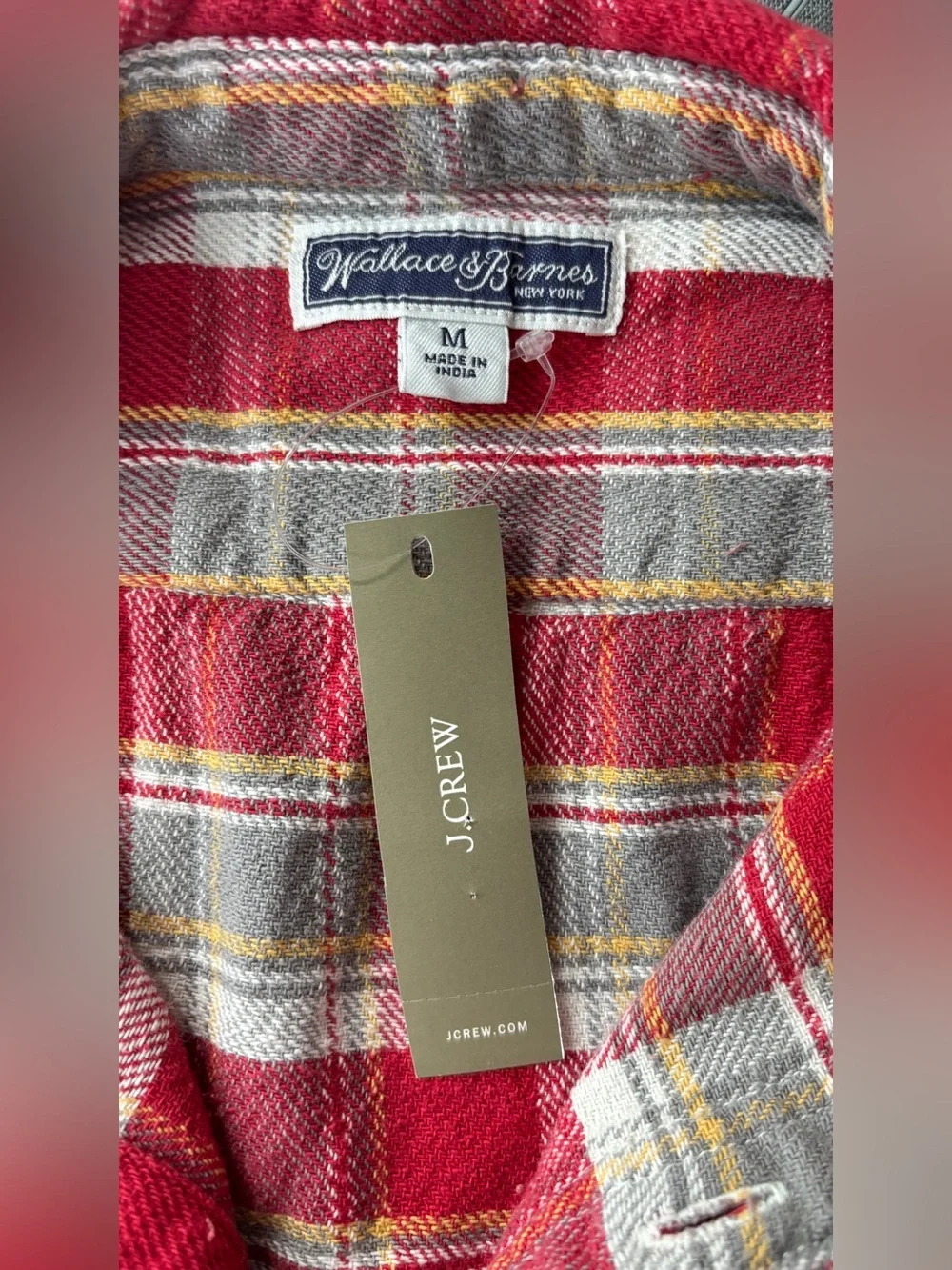 J.Crew Wallace & Barnes cotton twill workshirt in plaid